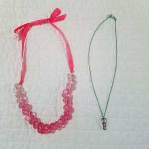 Crewcuts Girls Necklaces Pink Green